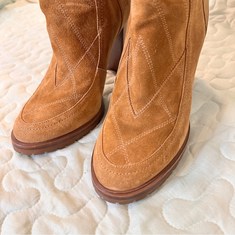 Sigerson Morrison Evanlee‎ Dyed Shearling Suede Boots 7.5 Brand New - Picture 10 of 15